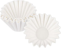 Cargar imagen en el visor de la galería, Filtro Cafetera V60 Kalita Melita Valkyrja Origami Dripper N1 Blanco x100 Unidades
