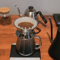 Cargar imagen en el visor de la galería, Filtro Cafetera V60 Kalita Melita Valkyrja Origami Dripper N1 Blanco x100 Unidades
