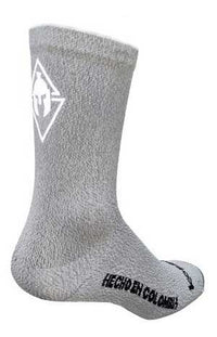 Cargar imagen en el visor de la galería, Media Ciclismo Reflectiva Nylon 100% Gris Claro Jaspe
