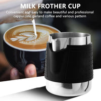 Cargar imagen en el visor de la galería, Jarra Latte en Acero Espumadora Mango de silicona más Lápiz Decorativo
