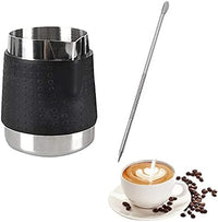Cargar imagen en el visor de la galería, Jarra Latte en Acero Espumadora Mango de silicona más Lápiz Decorativo
