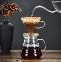 Cargar imagen en el visor de la galería, Jarra Servidor De Café Redondo en Vidrio Coffee Server
