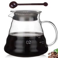 Cargar imagen en el visor de la galería, Jarra Servidor De Café Redondo en Vidrio Coffee Server
