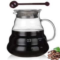 Cargar imagen en el visor de la galería, Jarra Servidor De Café Redondo en Vidrio Coffee Server
