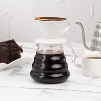 Cargar imagen en el visor de la galería, Jarra Servidor De Café Redondo en Vidrio Coffee Server
