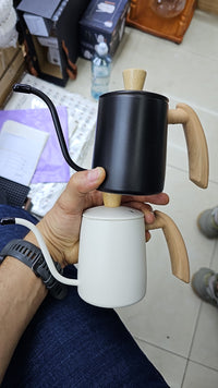 Cargar imagen en el visor de la galería, Jarra Tetera Cuello Cisne Ganso con Tapa Acero Inoxidable
