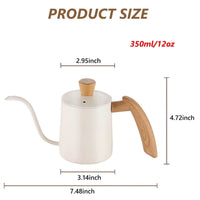 Cargar imagen en el visor de la galería, Jarra Tetera Cuello Cisne Ganso con Tapa Acero Inoxidable
