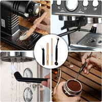 Cargar imagen en el visor de la galería, Kit Cepillos Limpieza Máquina Café Espresso + Mezclador
