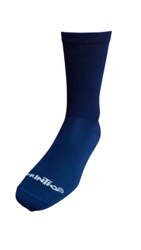 Cargar imagen en el visor de la galería, Medias Ciclismo Nylon 100% Azul Oscuro Jaspe
