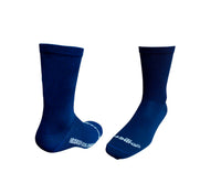 Cargar imagen en el visor de la galería, Medias Ciclismo Nylon 100% Azul Oscuro Jaspe
