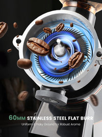 Cargar imagen en el visor de la galería, Molinillo Eléctrico de Café Cuchillas de acero Cónicas 110 V
