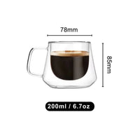 Cargar imagen en el visor de la galería, Mug Café Doble Pared Vidrio Borosilicato
