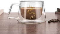 Cargar imagen en el visor de la galería, Mug Taza Café Doble Pared Vidrio Borosilicato

