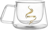 Cargar imagen en el visor de la galería, Mug Taza Café Doble Pared Vidrio Borosilicato
