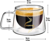 Cargar imagen en el visor de la galería, Mug Taza Café Doble Pared Vidrio Borosilicato
