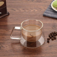 Cargar imagen en el visor de la galería, Mug Taza Café Doble Pared Vidrio Borosilicato
