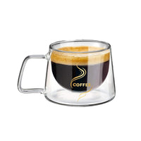 Cargar imagen en el visor de la galería, Mug Taza Café Doble Pared Vidrio Borosilicato
