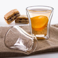 Cargar imagen en el visor de la galería, Pocillo Bebidas Calientes Frías Doble Pared Vidrio Borosilicato
