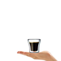 Cargar imagen en el visor de la galería, Pocillo Bebidas Calientes Frías Doble Pared Vidrio Borosilicato
