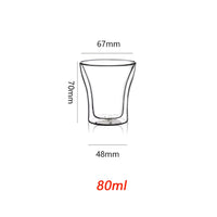 Cargar imagen en el visor de la galería, Pocillo Bebidas Calientes Frías Doble Pared Vidrio Borosilicato
