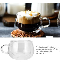 Cargar imagen en el visor de la galería, Pocillo Taza Café 150 ml Doble Pared Vidrio Borosilicato
