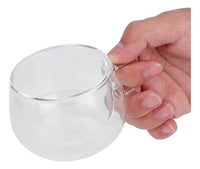 Cargar imagen en el visor de la galería, Pocillo Taza Café 150 ml Doble Pared Vidrio Borosilicato
