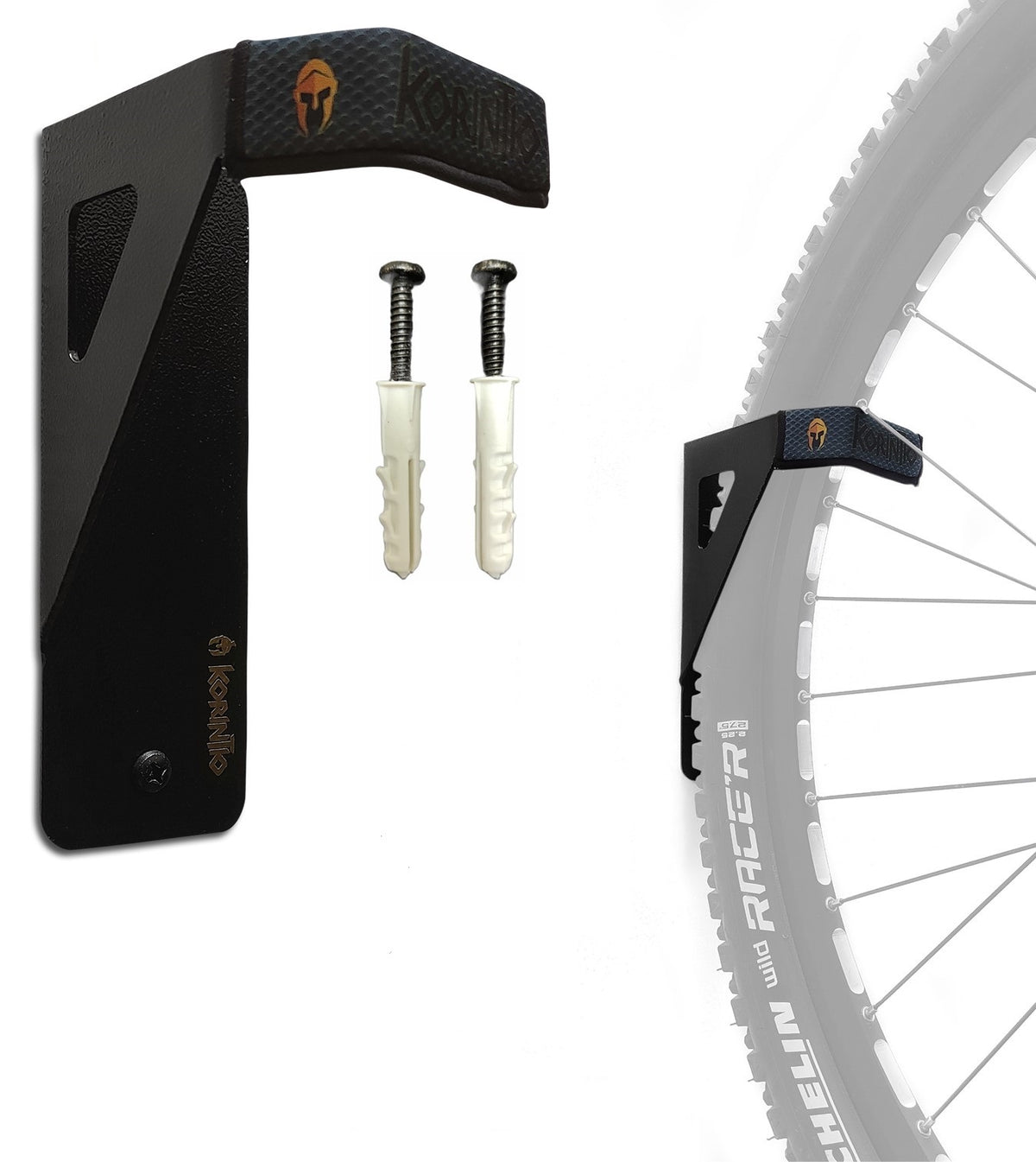 Soporte Bicicleta Pared Vertical 30 kilos - Compatible Llantas Anchas