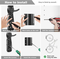 Cargar imagen en el visor de la galería, Soporte Bicicleta Pared Vertical con Base para Llanta Trasera
