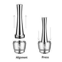 Cargar imagen en el visor de la galería, Tamper Apisonador Acero Inoxidable Cápsulas Nespresso 24.5 mm
