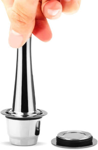 Cargar imagen en el visor de la galería, Tamper Apisonador Acero Inoxidable Cápsulas Nespresso 24.5 mm
