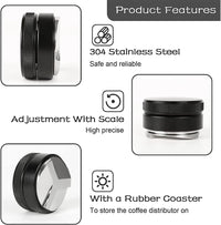 Cargar imagen en el visor de la galería, Tamper Distribuidor Café Máquina Espresso Acero Inoxidable
