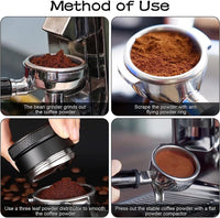 Cargar imagen en el visor de la galería, Tamper Distribuidor Café Máquina Espresso Acero Inoxidable
