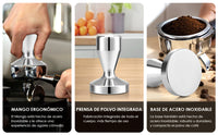 Cargar imagen en el visor de la galería, Tamper Pisador Café Máquina Espresso Acero Inoxidable
