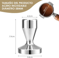 Cargar imagen en el visor de la galería, Tamper Pisador Café Máquina Espresso Acero Inoxidable
