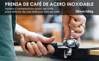 Cargar imagen en el visor de la galería, Tamper Pisador Café Máquina Espresso Acero Inoxidable
