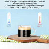 Cargar imagen en el visor de la galería, Taza De Café Medidora Espumadora Leche Boquilla Doble con Oreja
