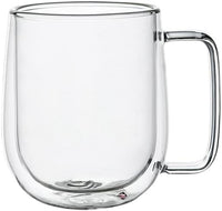 Cargar imagen en el visor de la galería, Taza con Oreja Café Té Doble Pared Vidrio Borosilicato
