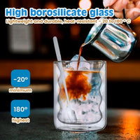 Cargar imagen en el visor de la galería, Vaso Vidrio Borosilicato para bebidas Doble Pared
