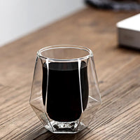 Cargar imagen en el visor de la galería, Vaso para Servir Café Bebidas 250 ml Doble Pared Vidrio Borosilicato
