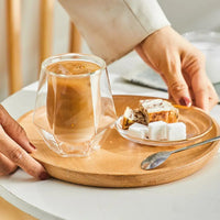 Cargar imagen en el visor de la galería, Vaso para Servir Café Bebidas 250 ml Doble Pared Vidrio Borosilicato
