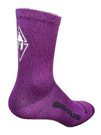 Cargar imagen en el visor de la galería, Media Ciclismo Reflectiva Nylon 100% Violeta Jaspe
