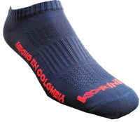 Cargar imagen en el visor de la galería, Medias Tobilleras En Nylon Unisex Gris Oscuro
