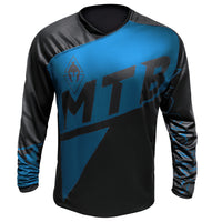 Cargar imagen en el visor de la galería, Jersey MTB Dryfit Negro/Azul.
