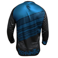 Cargar imagen en el visor de la galería, Jersey MTB Dryfit Negro/Azul.
