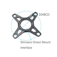 Cargar imagen en el visor de la galería, Adaptador Araña Bielas Shimano Montaje Directo A 104 Bcd
