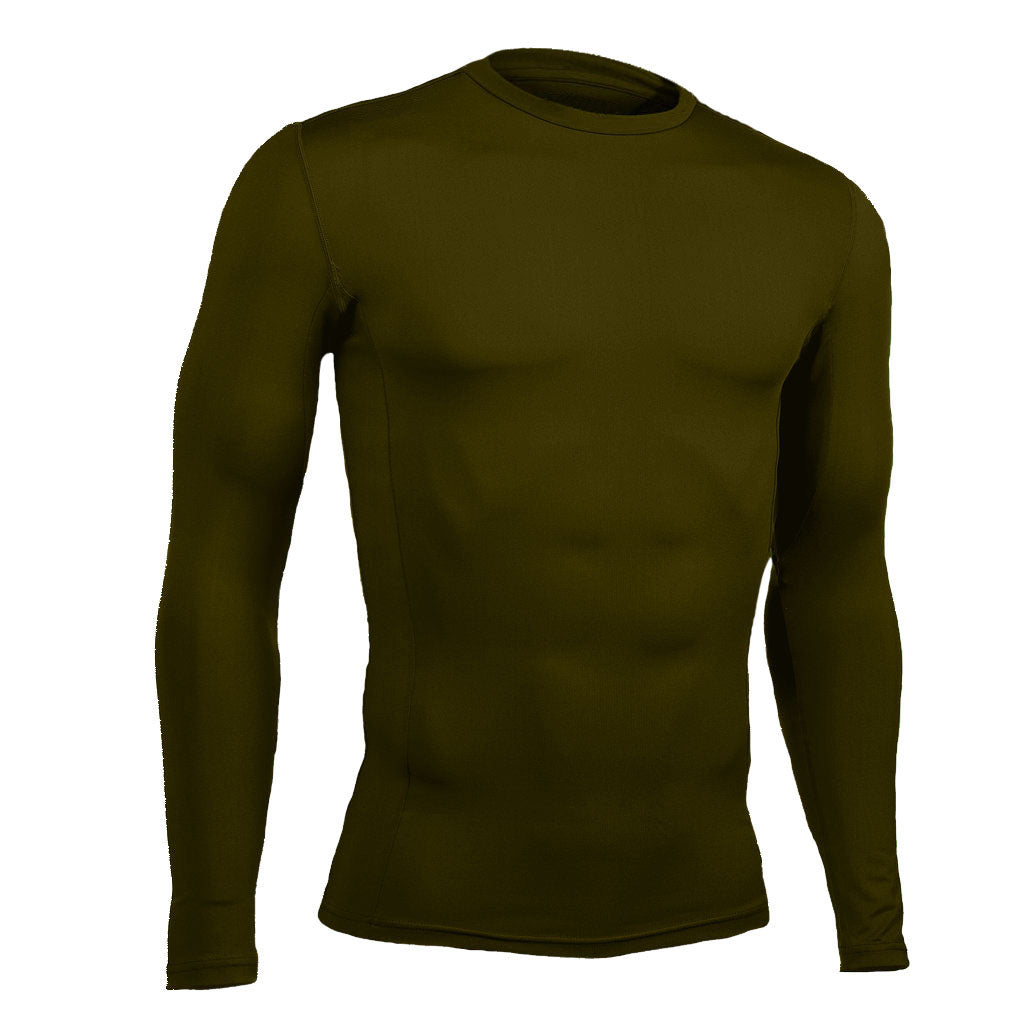 Lycra Manga Larga Licrada Compresión Unisex Verde Militar