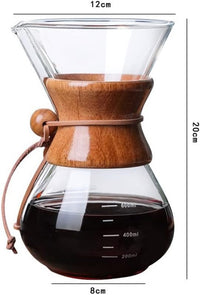 Cargar imagen en el visor de la galería, cafetera chemex para método de filtrado de 600 ml y vidrio de borosilicato
