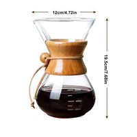 Cargar imagen en el visor de la galería, cafetera chemex capacidad de 600 ml con vidrio de borosilicato y flitro
