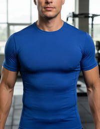 Cargar imagen en el visor de la galería, camiseta compresion azul claro
