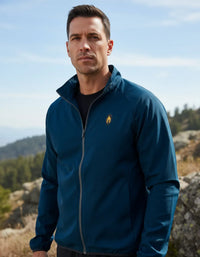 Cargar imagen en el visor de la galería, chaqueta cortaviento deportiva azul petroleo
